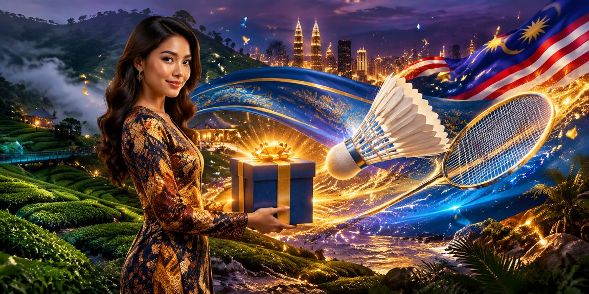 Pemain berpakaian batik menyemak odds perlawanan langsung melalui telefon di Malaysia